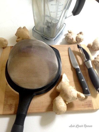 Tools for ginger juice to use